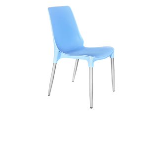 Обеденный стул SHT-ST75/S424-C (голубой/хром лак) в Петропавловске-Камчатском