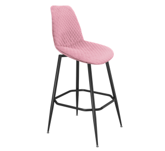 Барный стул SHT-ST29-С22 / SHT-S148 (розовый зефир/черный муар) в Петропавловске-Камчатском