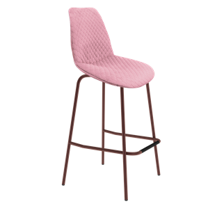 Барный стул SHT-ST29-С22 / SHT-S29P (розовый зефир/медный металлик) в Петропавловске-Камчатском