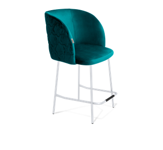 Полубарный стул SHT-ST33-1 / SHT-S29P-1 (альпийский бирюзовый/хром лак) в Петропавловске-Камчатском
