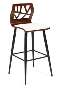 Барный стул TAIGA (mod.4042B) орех/белый (2,шт) арт.13661 в Петропавловске-Камчатском