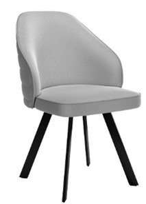 Кухонный стул dikline 276 Е28 светло-серый  ножки черные в Петропавловске-Камчатском