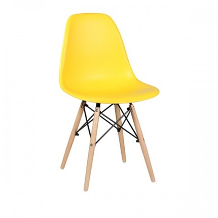 Кухонный стул EAMES DSW WX-503 PP-пластик желтый в Петропавловске-Камчатском - изображение