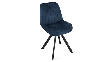 Обеденный стул Марвел Исп. 2 К2 (Черный муар/Микровелюр Wellmart Blue) в Петропавловске-Камчатском