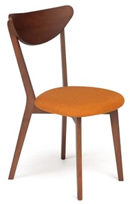 Обеденный стул MAXI (Макси), бук/ткань 86x48,5x54,5 Оранжевый/коричневый (2 шт) арт.10467 в Петропавловске-Камчатском