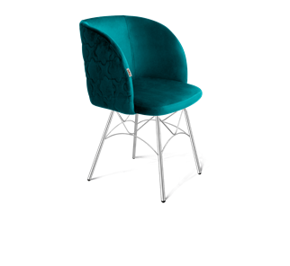 Обеденный стул SHT-ST33-1 / SHT-S107 (альпийский бирюзовый/хром лак) в Петропавловске-Камчатском