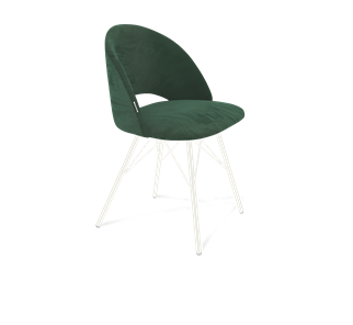 Обеденный стул SHT-ST34 / SHT-S37 (лиственно-зеленый/белый муар) в Петропавловске-Камчатском