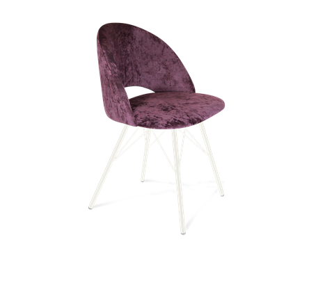 Обеденный стул SHT-ST34 / SHT-S37 (вишневый джем/белый муар) в Петропавловске-Камчатском - изображение