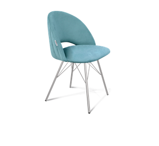 Обеденный стул SHT-ST34-1 / SHT-S37 (голубая пастель/хром лак) в Петропавловске-Камчатском