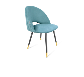 Обеденный стул SHT-ST34-1 / SHT-S95-1 (голубая пастель/черный муар/золото) в Петропавловске-Камчатском