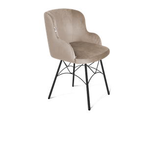 Обеденный стул SHT-ST39 / SHT-S107 (латте/черный муар) в Петропавловске-Камчатском