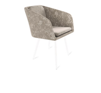 Обеденный стул SHT-ST43-1 / SHT-S95-1 (карамельный латте/белый муар) в Петропавловске-Камчатском
