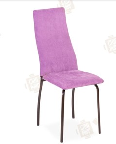 Обеденный стул Волна, каркас металл коричневый, инфинити фиолетовый в Петропавловске-Камчатском