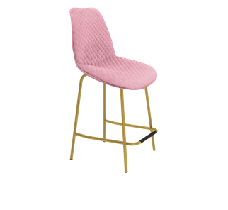 Полубарный стул SHT-ST29-С22 / SHT-S29P-1 (розовый зефир/золото) в Петропавловске-Камчатском
