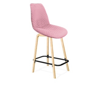 Полубарный стул SHT-ST29-С22 / SHT-S94-1 (розовый зефир/прозрачный лак/черный муар) в Петропавловске-Камчатском