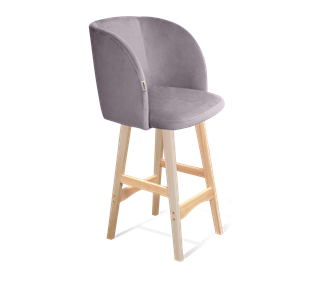 Полубарный стул SHT-ST33 / SHT-S65-1 (сиреневая орхидея/прозрачный лак) в Петропавловске-Камчатском