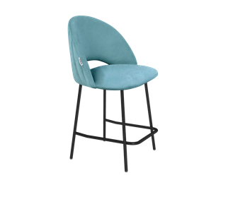 Полубарный стул SHT-ST34-1 / SHT-S29P-1 (голубая пастель/черный муар) в Петропавловске-Камчатском