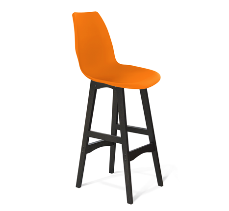Барный стул SHT-ST29/S65 (оранжевый ral2003/венге) в Петропавловске-Камчатском - изображение