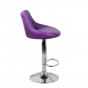 Барный стул Комфорт с мягкой спинкой WX-2396 экокожа фиолетовый в Петропавловске-Камчатском - предосмотр 3