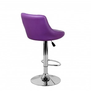 Барный стул Комфорт с мягкой спинкой WX-2396 экокожа фиолетовый в Петропавловске-Камчатском - предосмотр 4