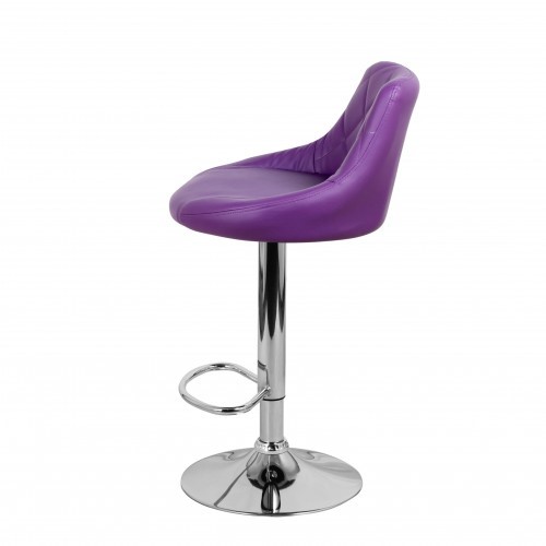 Барный стул Комфорт с мягкой спинкой WX-2396 экокожа фиолетовый в Петропавловске-Камчатском - изображение 7
