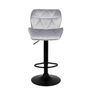 Барный стул Кристалл  WX-2583 белюр серый в Петропавловске-Камчатском