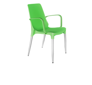 Обеденный стул SHT-ST76/S424-С (зеленый/хром лак) в Петропавловске-Камчатском