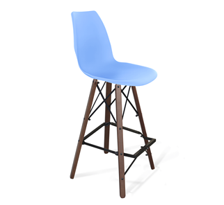 Барный стул SHT-ST29/S80 (голубой pan 278/темный орех/черный) в Петропавловске-Камчатском - предосмотр