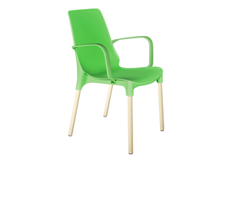 Обеденный стул SHT-ST76/S424 (зеленый/ваниль) в Петропавловске-Камчатском