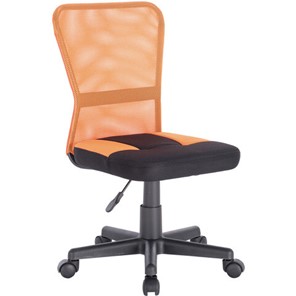 Кресло офисное Brabix Smart MG-313 (без подлокотников, комбинированное, черное/оранжевое) 531844 в Петропавловске-Камчатском