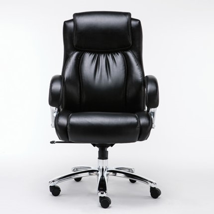 Компьютерное кресло Brabix Premium Status HD-003 (рециклированная кожа, хром, черное) 531821 в Петропавловске-Камчатском - изображение