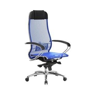 Кресло компьютерное Samurai S-1.04, синий в Петропавловске-Камчатском - предосмотр