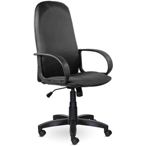 Офисное кресло Brabix Praktik EX-279 (ткань JP/кожзам, серое) 532018 в Петропавловске-Камчатском