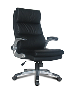 Кресло офисное BRABIX "Fregat EX-510", рециклированная кожа, черное, 530863 в Петропавловске-Камчатском - предосмотр