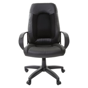 Офисное кресло Brabix Strike EX-525 (экокожа черная, ткань черная, TW) в Петропавловске-Камчатском