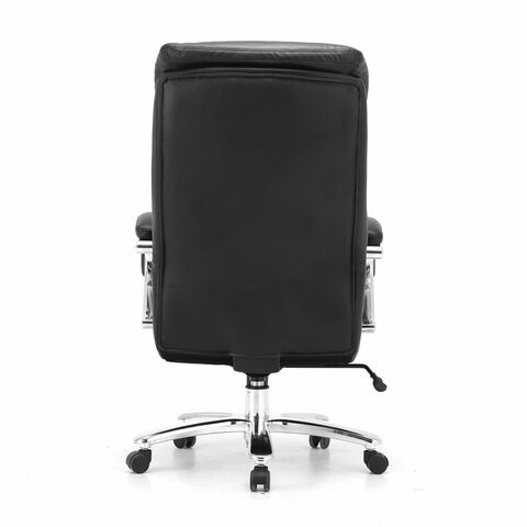 Кресло компьютерное Brabix Premium Pride HD-100 (натуральная кожа, черное) 531940 в Петропавловске-Камчатском - изображение 3