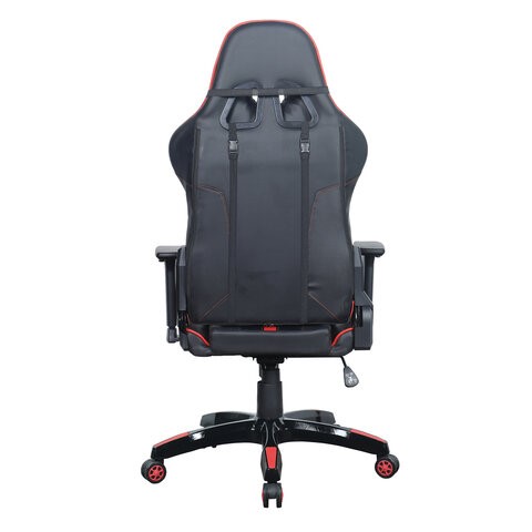 Кресло офисное Brabix GT Carbon GM-120 (две подушки, экокожа, черное/красное) 531931 в Петропавловске-Камчатском - изображение 3