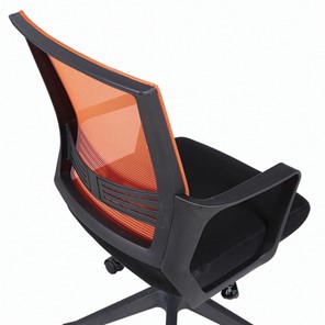 Компьютерное кресло Brabix Balance MG-320 (с подлокотниками, комбинированное черное/оранжевое) 531832 в Петропавловске-Камчатском - предосмотр 6