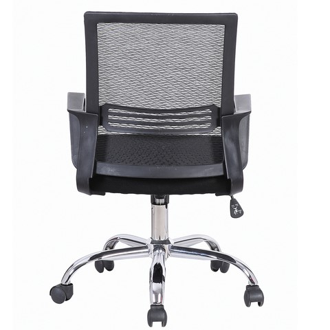 Офисное кресло Brabix Daily MG-317 (с подлокотниками, хром, черное) 531833 в Петропавловске-Камчатском - изображение 2