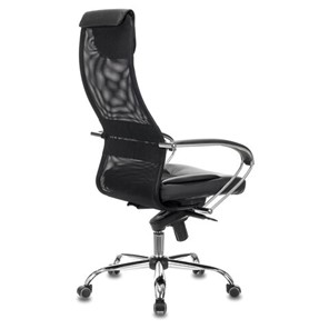 Офисное кресло Brabix Premium Stalker EX-609 PRO (хром, мультиблок, ткань-сетка/экокожа, черное) 532416 в Петропавловске-Камчатском - предосмотр 2
