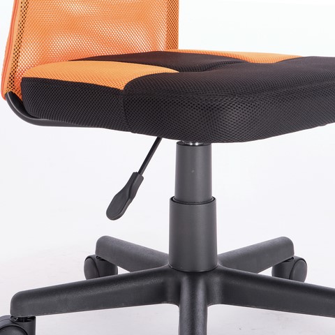 Кресло офисное Brabix Smart MG-313 (без подлокотников, комбинированное, черное/оранжевое) 531844 в Петропавловске-Камчатском - изображение 7