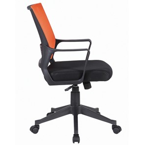 Компьютерное кресло Brabix Balance MG-320 (с подлокотниками, комбинированное черное/оранжевое) 531832 в Петропавловске-Камчатском - предосмотр 1