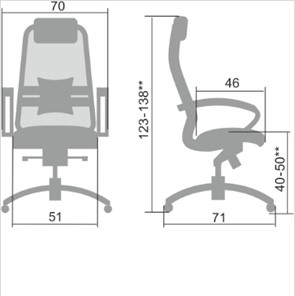 Офисное кресло Samurai SL-1.04, темно-коричневый в Петропавловске-Камчатском - предосмотр 1