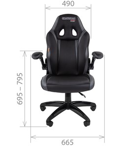 Компьютерное кресло CHAIRMAN GAME 15, цвет черный / серый в Петропавловске-Камчатском - предосмотр 1