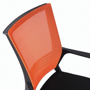 Компьютерное кресло Brabix Balance MG-320 (с подлокотниками, комбинированное черное/оранжевое) 531832 в Петропавловске-Камчатском - предосмотр 3