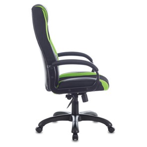 Компьютерное кресло Brabix Premium Rapid GM-102 (экокожа/ткань, черное/зеленое) 532419 в Петропавловске-Камчатском - предосмотр 1