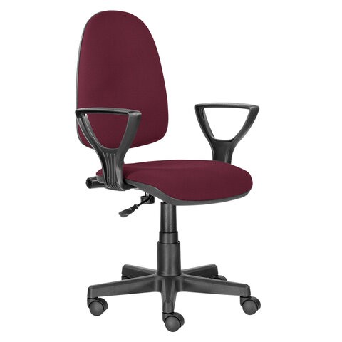 Офисное кресло Brabix Prestige Ergo MG-311 (регулируемая эргономичная спинка, ткань, бордовое) 532422 в Петропавловске-Камчатском - изображение 2