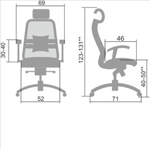 Компьютерное кресло Samurai S-3.04, серый в Петропавловске-Камчатском - предосмотр 4