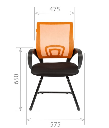 Офисное кресло CHAIRMAN 696V, цвет оранжевый в Петропавловске-Камчатском - изображение 1