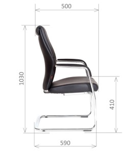 Офисное кресло CHAIRMAN Vista V Экокожа премиум черная в Петропавловске-Камчатском - предосмотр 2